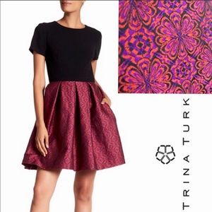 NWT {Trina Turk} Judy Printed Cocktail Dress, 12